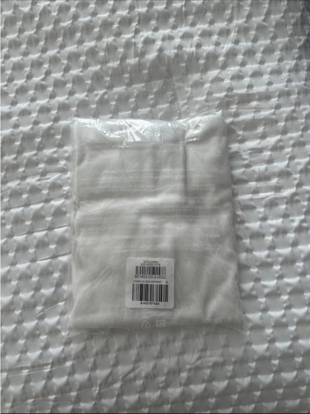 White Packaged Boat neck long sleeve Tee - Crisp White